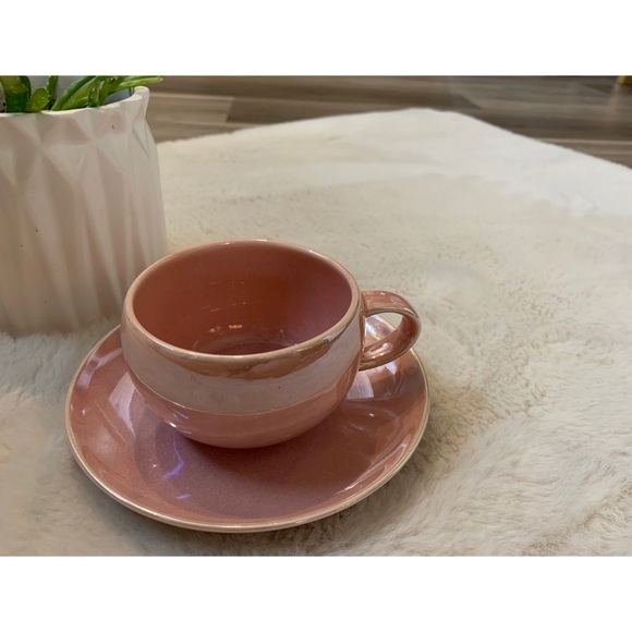 COPY - Indigo, pearly pink cup and saucer set - Picture 6 of 6